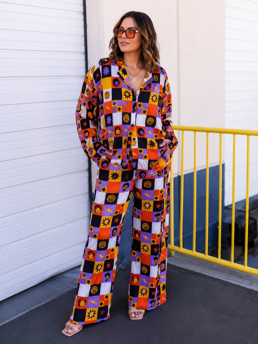 Dressed in LALA 'Not Made To Be Subtle' Plisse Set | Size Small